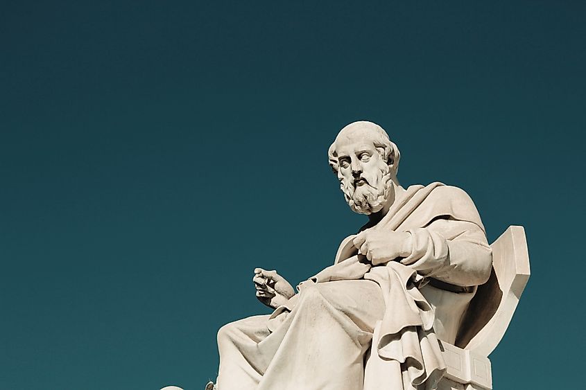 Statue of Plato, one of Socrates most famous students
