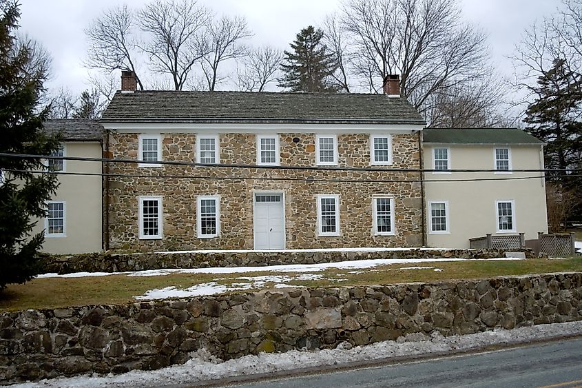 Charlestown Township, Pennsylvania. Martin-Little House, built 1735. Wikimedia Commons.