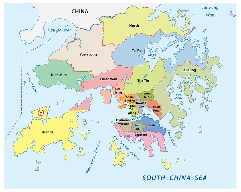 Map Of Hong Kong Photos