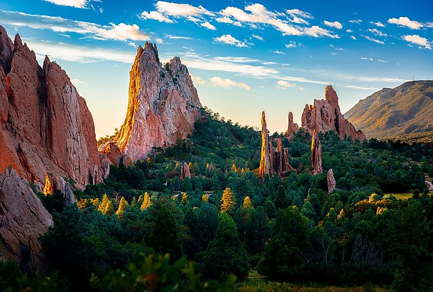 The Garden of the Gods in Colorado Springs, Colorado