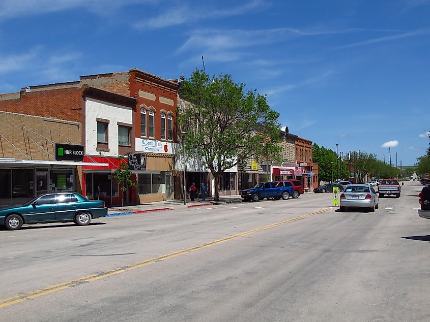 Downtown Chadron, Nebraska.