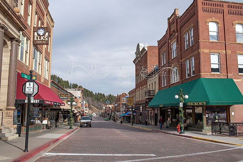 The historic town of Deadwood, South Dakota.