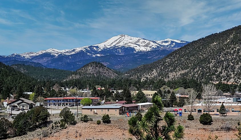 The landscape surrounding Ruidoso, New Mexico.