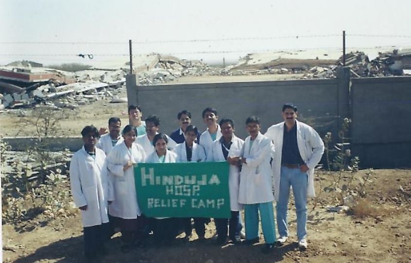 Hinduja Hospital's Medical Relief Camp at Bhuj after the 2001 Gujarat Earthquakes