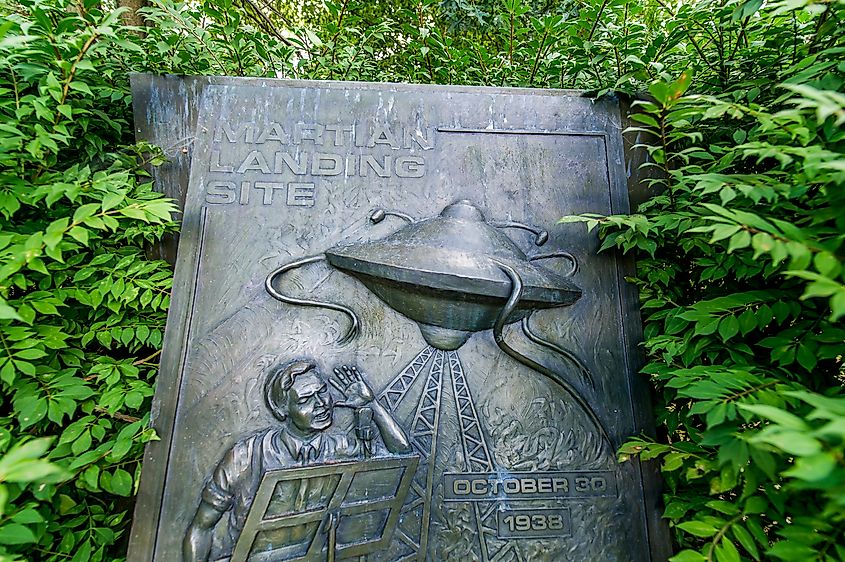 The Martian Landing Site Monument in Van Nest Park, West Windsor, New Jersey