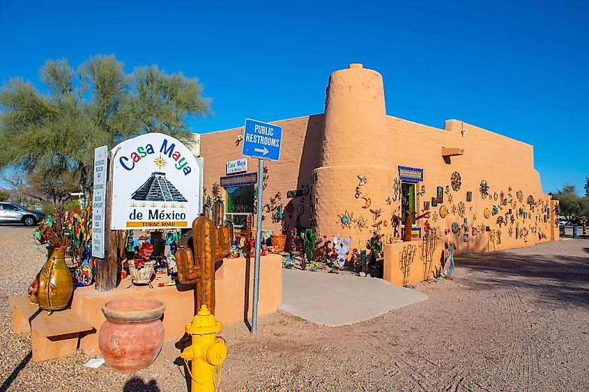 The Tubac Plaza in Tubac, Arizona. Image credit Wangkun Jia via Shutterstock