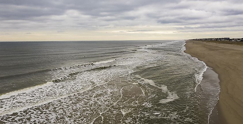 The spectacular beach at Bay Head, New Jersey.