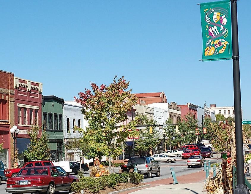 Main Street in Anderson, South Carolina