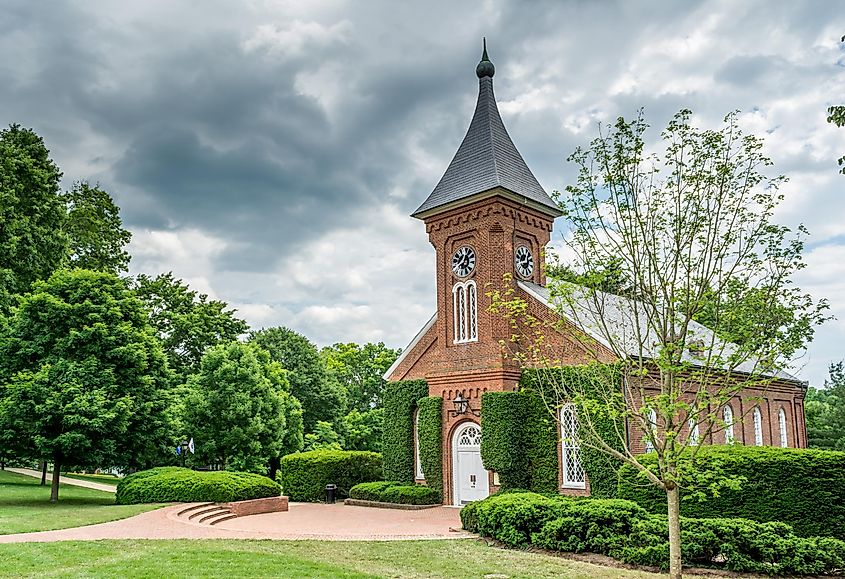 The Lee Chapel of the Washington and Lee University in Lexington, Virginia.