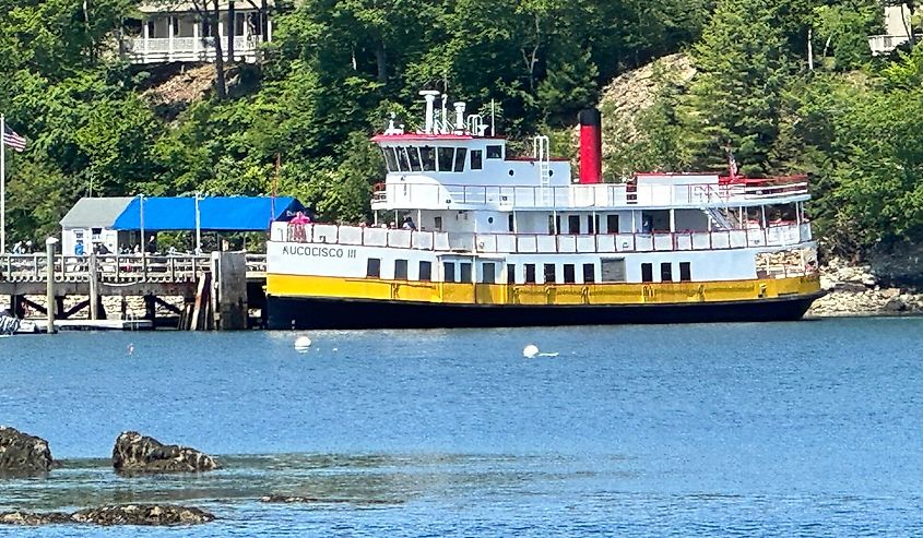 Casco Bay Lines Ferry to Peaks Island in Portland, Maine.