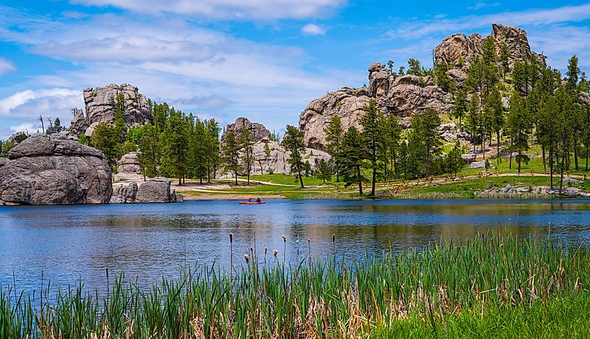 Sylvan Lake in Custer State Park, Black Hills, South Dakota.