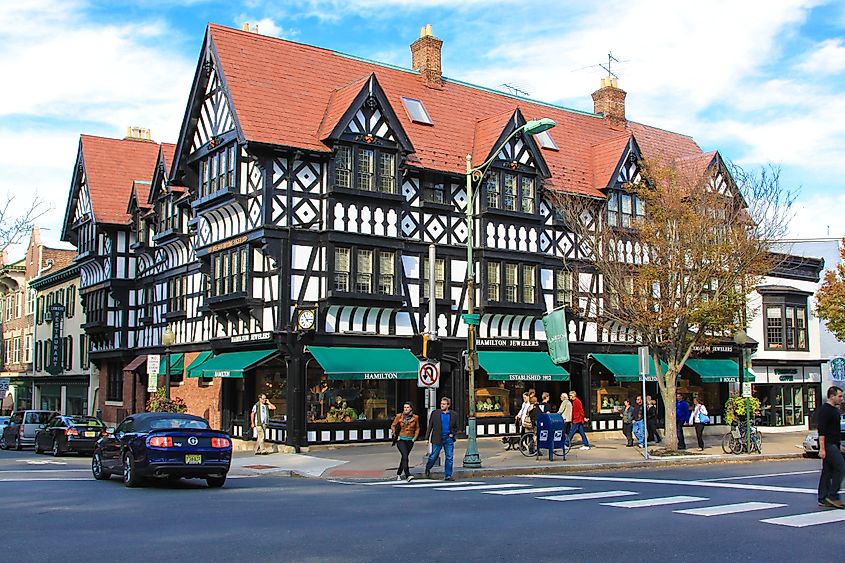 Lower Pyne, on the corner of Nassau and Witherspoon Streets in Princeton, New Jersey.