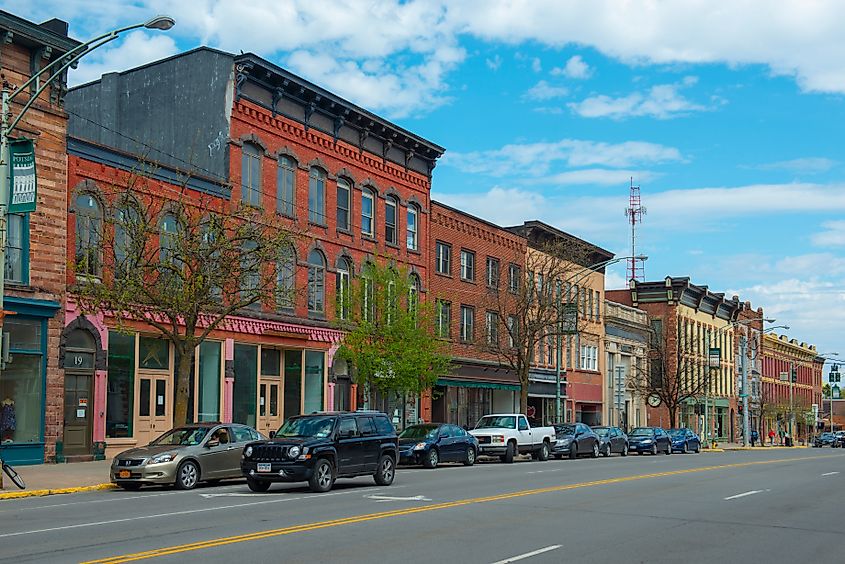 Main Street in downtown Potsdam, Upstate New York NY, USA. Editorial credit: Wangkun Jia / Shutterstock.com