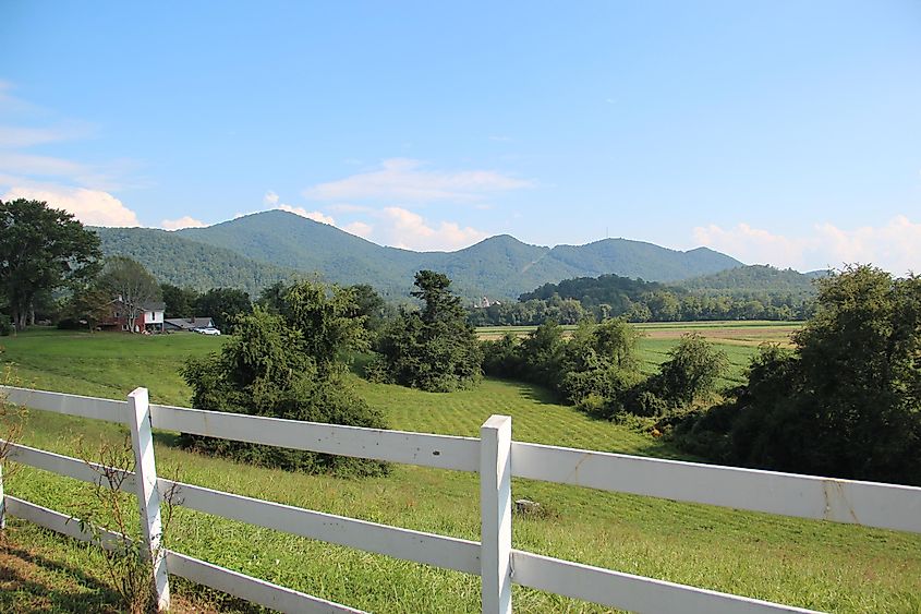 Mountains viewed from the Dillard House in Dillard, Georgia