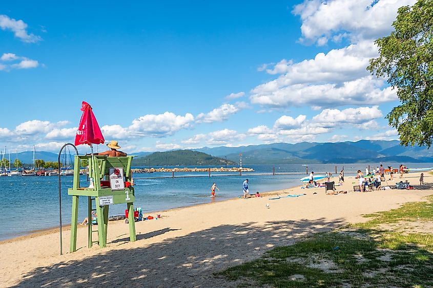 The City Beach in Sandpoint, Idaho.