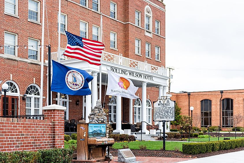 Bolling Wilson boutique hotel in Wytheville, Virginia.