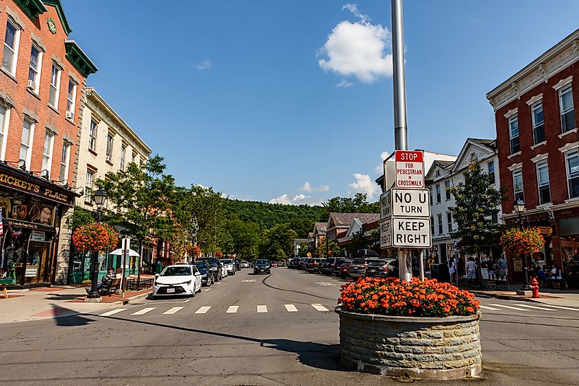 Main Street in Cooperstown, New York.