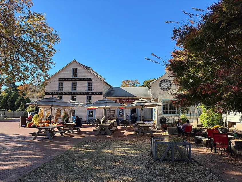 A quaint marketplace in Wethersfield, Connecticut