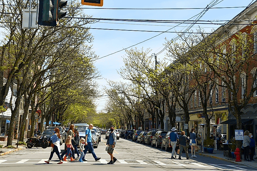 East Market Street in Rhinebeck, New York.