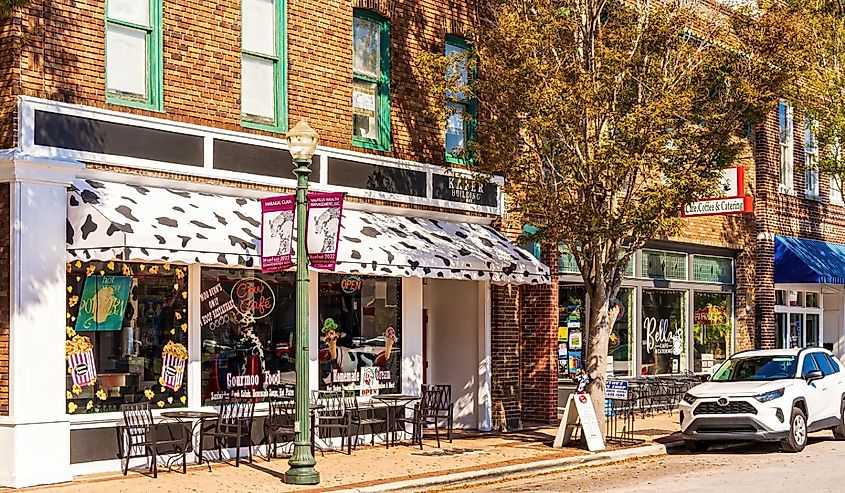 A popular cafe in the New Bern, North Carolina