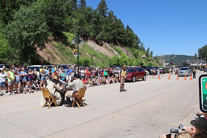 Wild West show in Deadwood, South Dakota. 