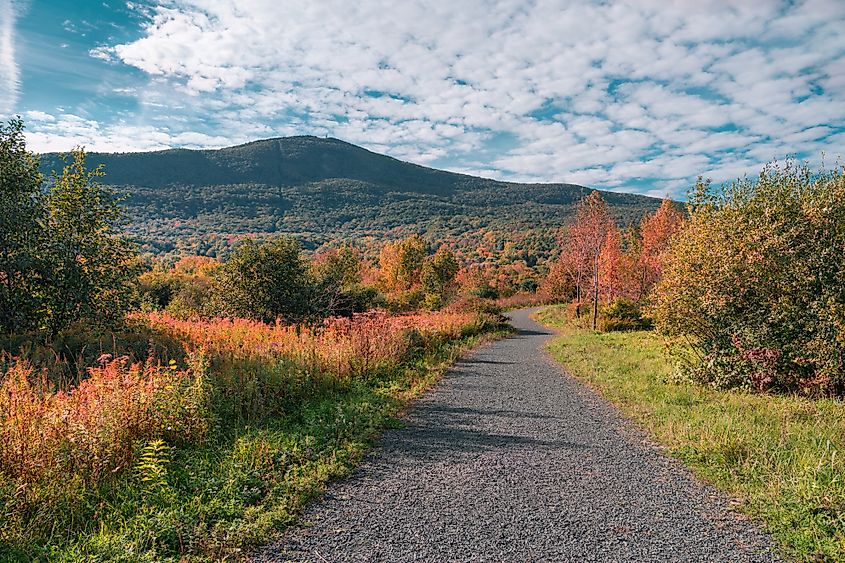 View of Mount Greylock in Massachusetts.