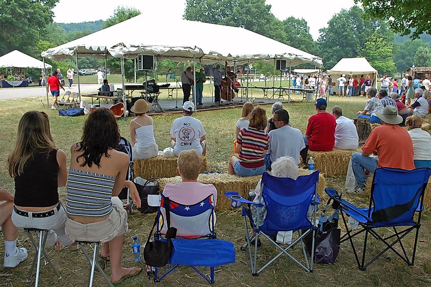 West Virginia Arts and Crafts Fair, Ripley, West Virginia, USA. Editorial credit: Malachi Jacobs / Shutterstock.com