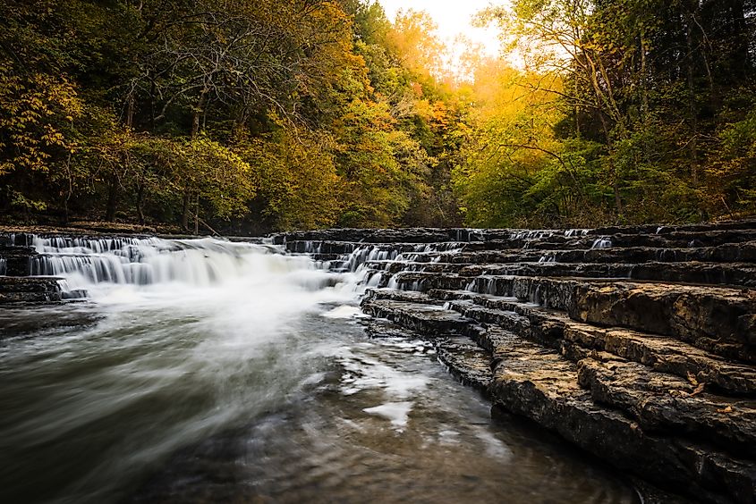 Burgess Falls in Sparta, Tennessee