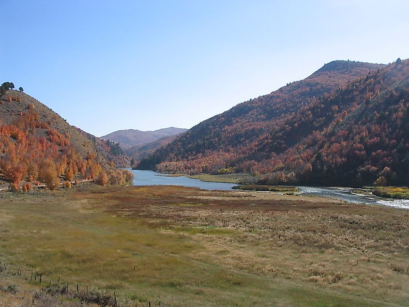 Oneida Narrows Reservoir near Thatcher, Idaho