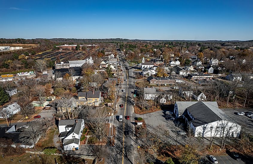 Aerial view of Littleton, Massachusetts