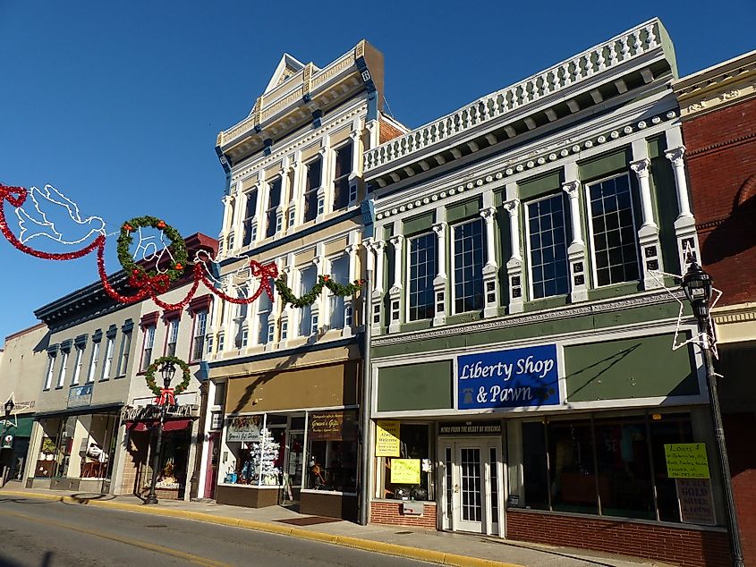 Downtown Bedford, Virginia.