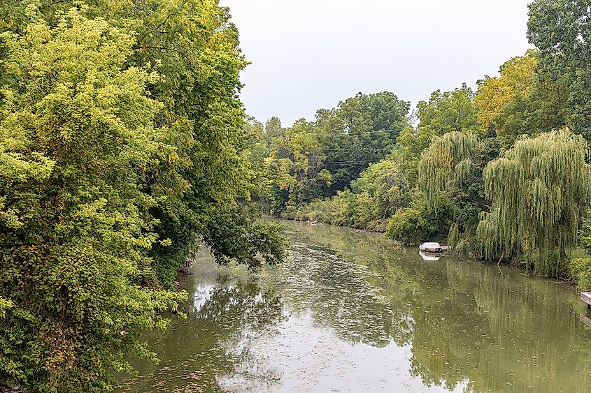 Sydenham River near Dresden, Ontario.