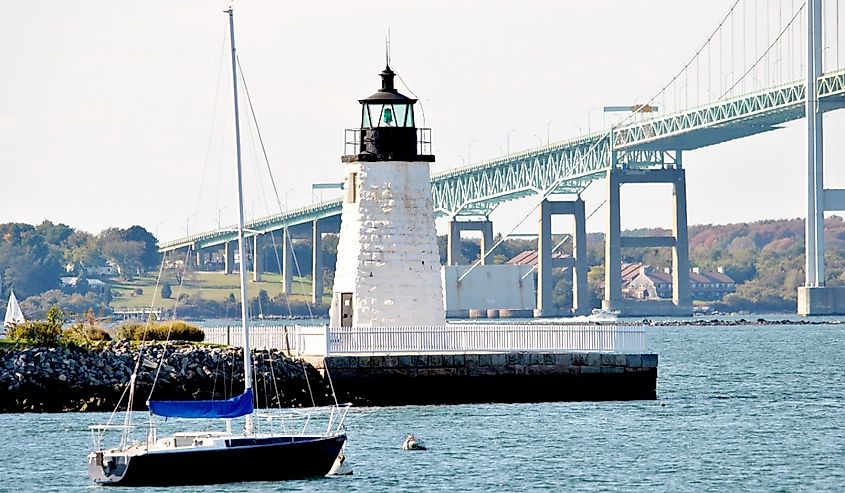 Goat Island Light, Rhode Island.