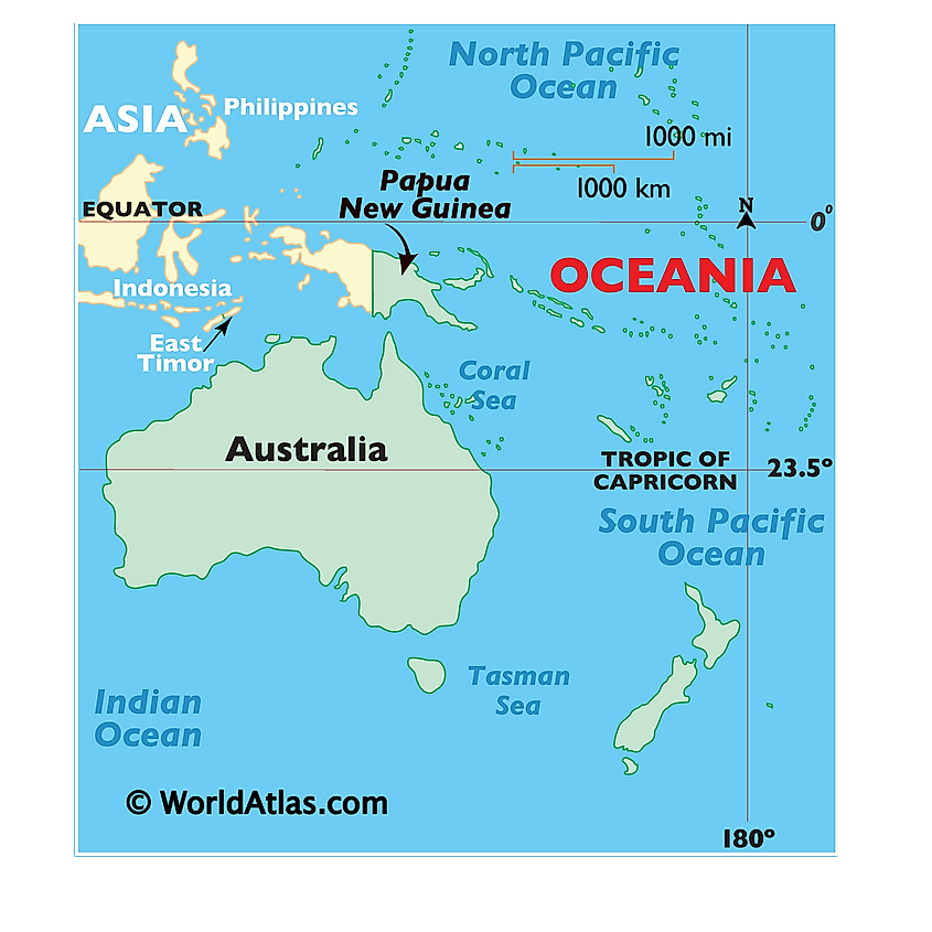 Australia Papua New Guinea Map Papua New Guinea Maps & Facts - World Atlas