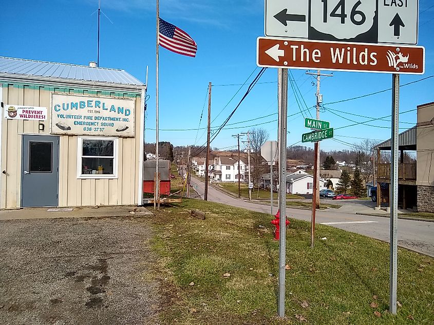 Cambridge Street in Cumberland, Ohio