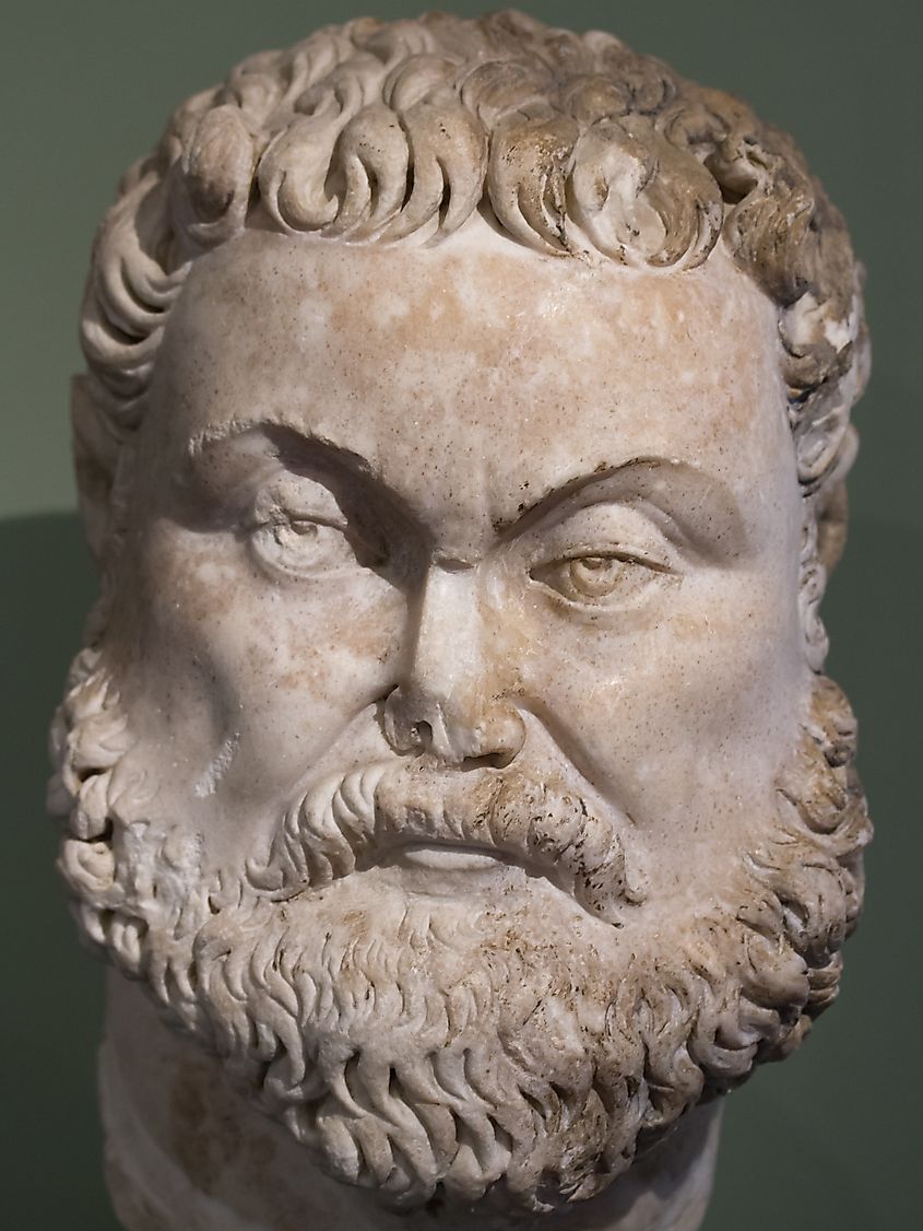 Bust of Emperor Maximian, the first Western Roman emperor