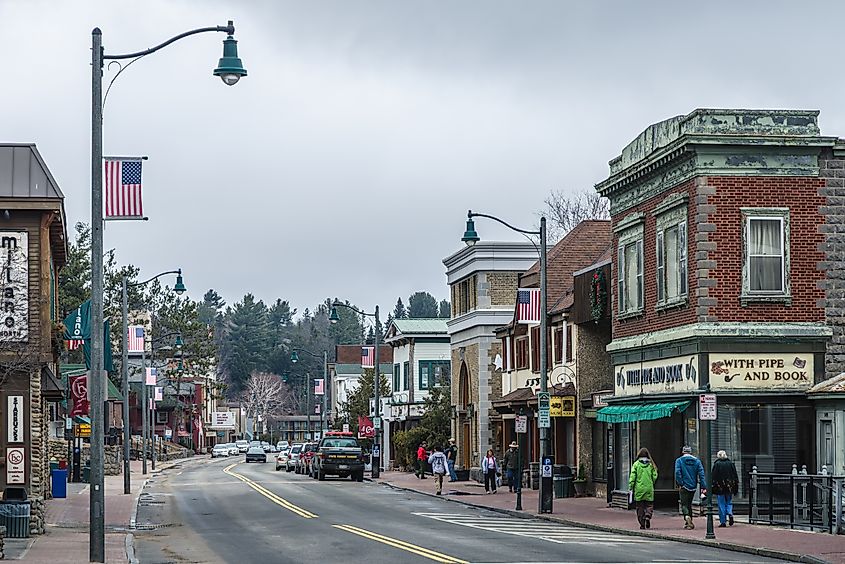 Main Street in Lake Placid, New York.