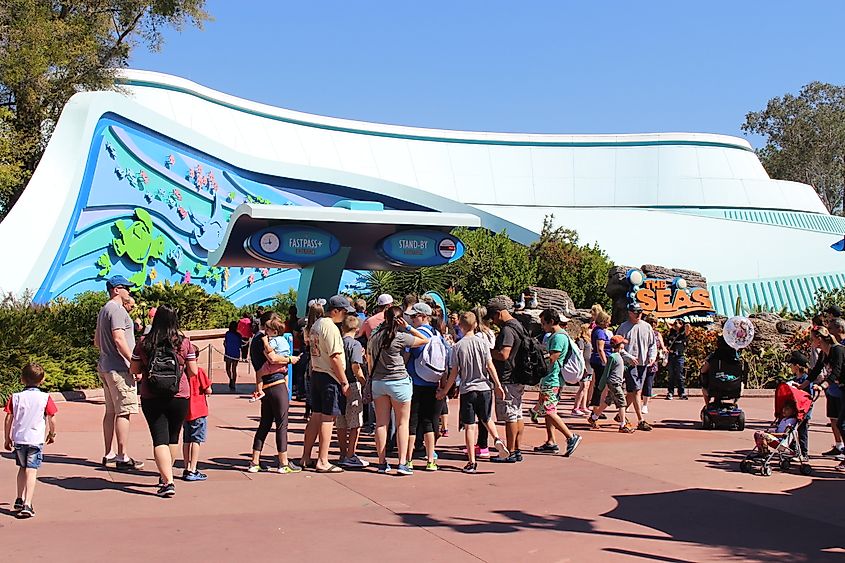 The Seas with Nemo, Epcot. Image Credit Michael Rivera via Wikimedia.