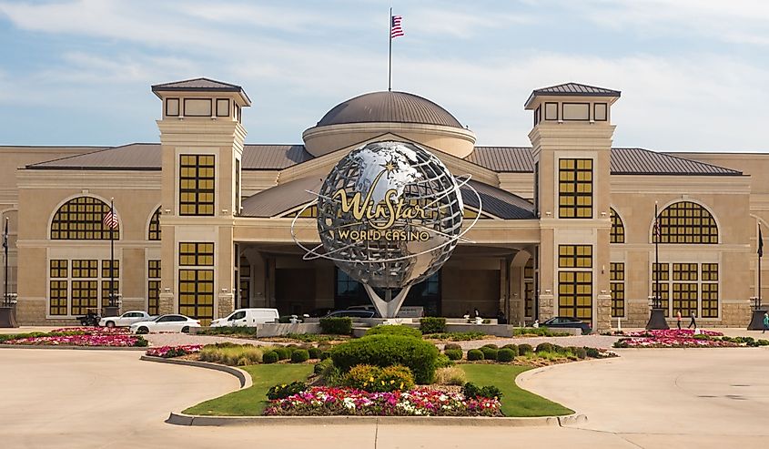 WinStar World Casino and Resort exterior in daytime