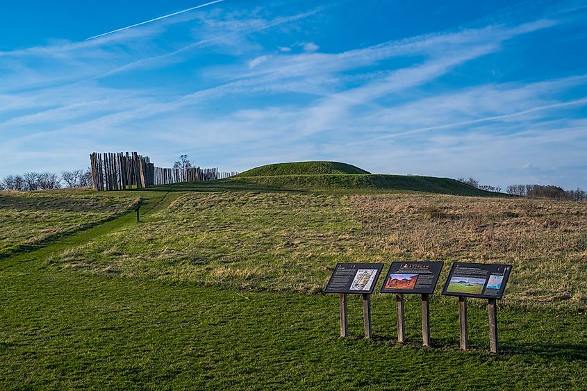 The Ancient Aztalan Village, located within Aztalan State Park in Jefferson County, Wisconsin