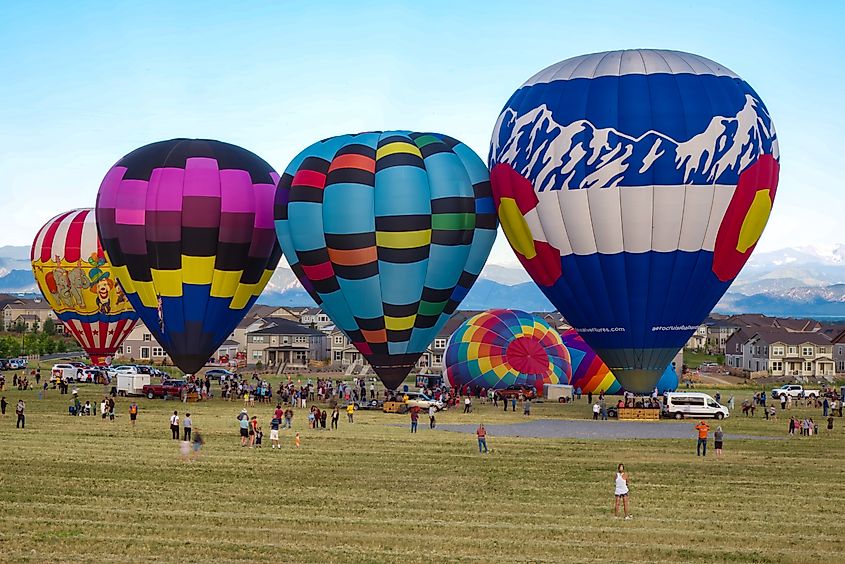 Erie Balloon Festival in Erie, Colorado.