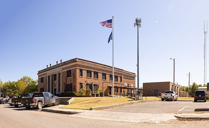  The Murray County Courthouse in Sulphur, Oklahoma.