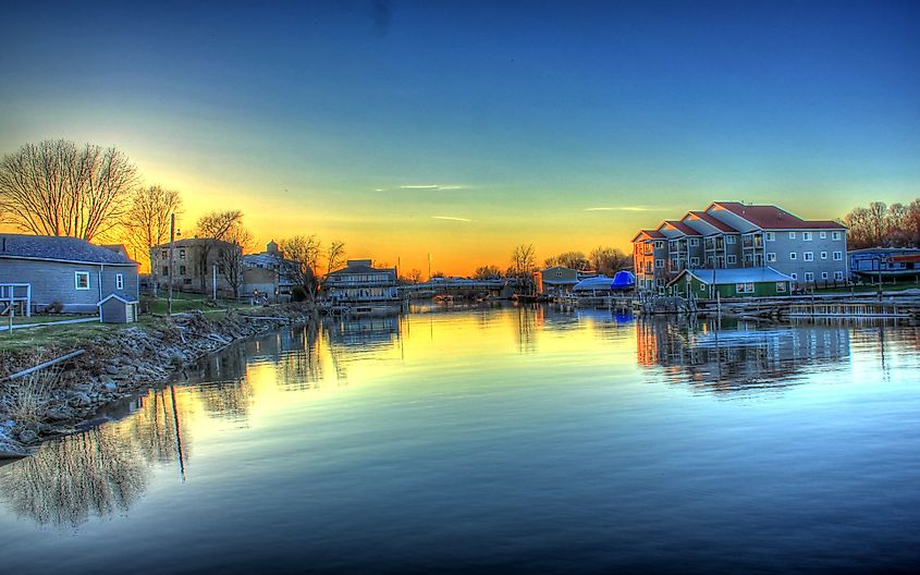 The harbor at Algoma, Wisconsin.