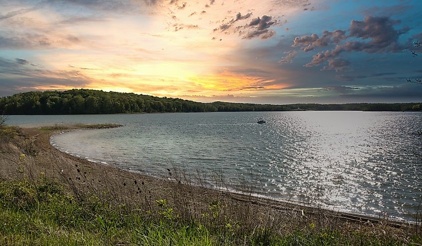 Overlooking Patoka Lake in Indiana