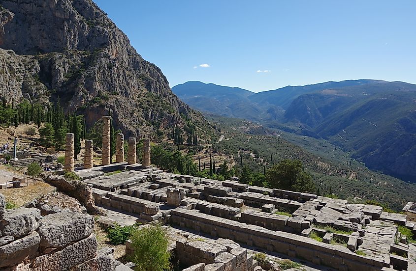 The Temple of Apollo - Delphi, where Themistoclea lived 