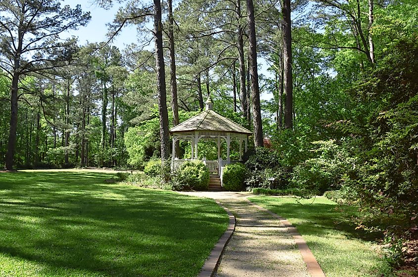 Gazebo in Cape Fear Botanical Garden, Fayetteville, North Carolina