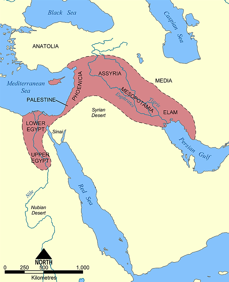 Fertile Crescent Map Tigris Euphrates Wiki 