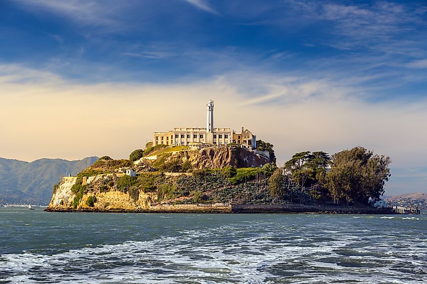 Alcatraz Island in San Francisco, California.