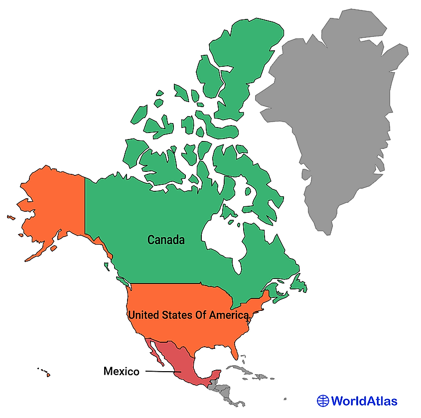 Countries In North America 