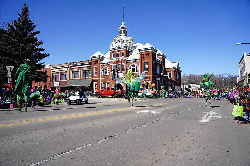 Patrick's Day Parade in New London, Wisconsin